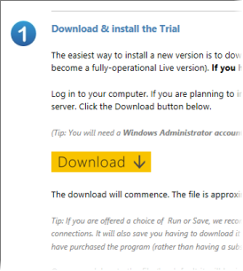 Easy download steps