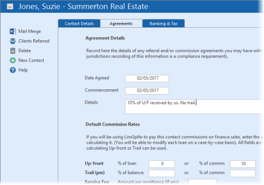 Setting up default referrer commissions is easy.