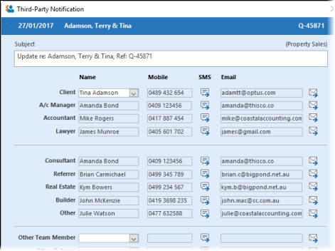 Third-party notification keeps your referrers up-to-date with progress.